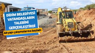 Didim Belediyesi vatandaşların talebini gerçekleştirdi