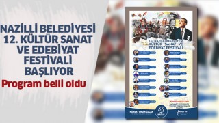 Nazilli Belediyesi 12. Kültür Sanat ve Edebiyat Festivali Başlıyor