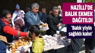 Nazilli'de balık ekmek dağıtıldı