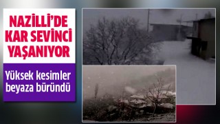 Nazilli'de kar sevinci!