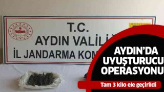 Aydın'da 3 kilo uyuşturucu ele geçirildi