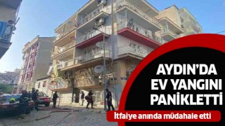 Aydın'da ev yangını panikletti