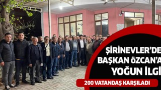 Başkan Özcan'a vatandaşlardan yoğun ilgi