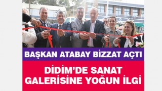 Didim'de sanat galerisine yoğun ilgi!