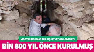 Mastaura'da bin 800 yıllık kanalizasyon sistemi gün yüzüne çıktı