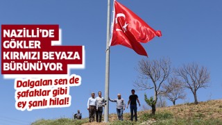 Nazilli Türk bayrakları ile donatılıyor