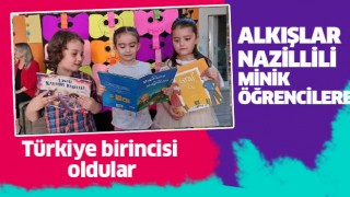 Nazillili minik öğrenciler Türkiye birincisi oldu
