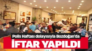 Polis Haftası dolayısıyla Bozdoğan'da iftar yemeği düzenlendi