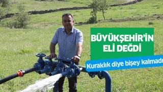 Büyükşehir kuru toprakları hayata döndürdü