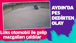 Lüks otomobille mazgalları çaldılar