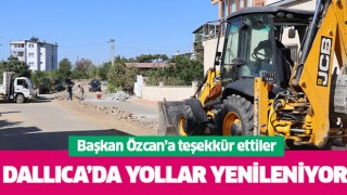 Dallıca’da yollar yenileniyor