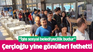 Vatandaşlardan Çerçioğlu'na teşekkür