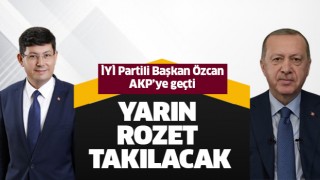 Başkan Özcan AKP'ye geçti