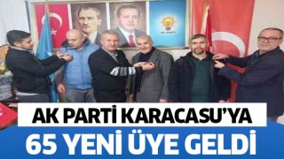 AK Parti Karacasu'ya 65 yeni üye geldi