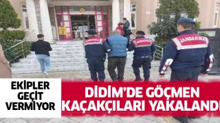 Didim'de göçmen kaçakçıları yakalandı