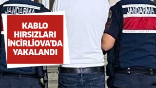 Kablo hırsızları, İncirliova'da yakalandı