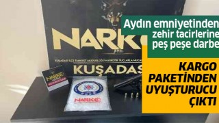 Kargo poşetinden yarım kilo uyuşturucu çıktı