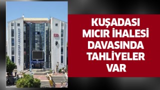 Kuşadası'nda mıcır ihalesi davasında 2 tahliye