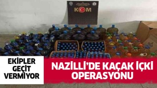 Nazilli'de sahte içki operasyonu: 2 gözaltı