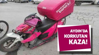 Aydın'daki kazada motosiklet ikiye bölündü