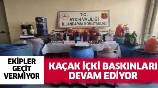 Nazilli'de litrelerce kaçak içki ele geçirdi