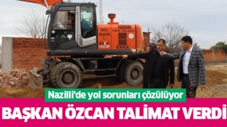 Nazilli'de yol sorunları çözüme kavuşuyor