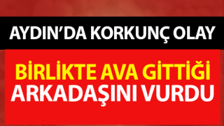 Ava çıktı, arkadaşı tarafından vuruldu