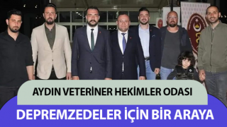 Aydın’da veteriner hekimler depremzedeler için iftarda buluştu