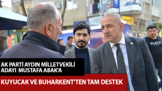 Kuyucak ve Buharkent'ten Abak'a tam destek