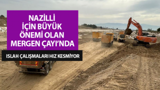 Mergen Çayı’nda ıslah çalışmaları devam ediyor