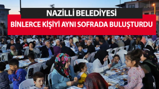 Nazilli'de 5 bin kişilik iftar yemeği verildi