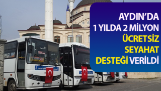 1 yılda 2 milyon ücretsiz seyahat desteği verildi