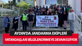 Aydın'da jandarma ekipleri vatandaşları bilgilendirdi