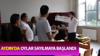 Aydın’da oylar sayılmaya başlandı