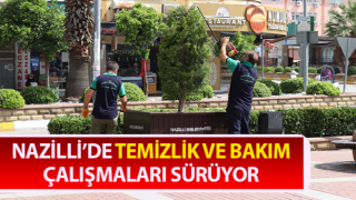 Nazilli’de bahar temizliği devam ediyor