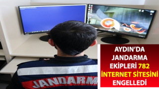 Jandarma ekipleri 782 internet sitesini engelledi