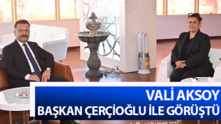 Vali Aksoy, Başkan Çerçioğlu ile görüştü