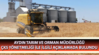 Aydın Tarım ve Orman Müdürlüğü, ÇKS yönetmeliği ile ilgili açıklamada bulundu