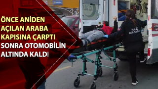 Aydın'da bisiklet sürücüsü araç kapısına çarptı, yaralandı