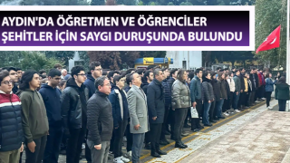 Aydın'daki okullarda anma töreni düzenlendi