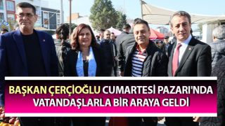 Başkan Çerçioğlu, Cumartesi Pazarı'nda vatandaşlarla buluştu