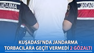 Jandarma torbacılara geçit vermedi: 2 gözaltı