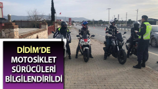 Motosiklet sürücüleri bilgilendirildi