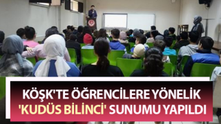 Öğrencilere yönelik 'Kudüs bilinci' sunumu yapıldı