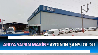 Arıza yapan makine, Aydın'ın şansı oldu