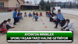 Aydın'da ilkokul öğrencilerine spor eğitimi veriliyor