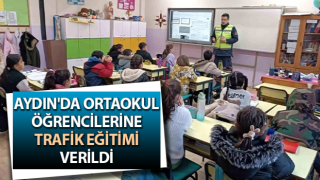 Aydın'da öğrencilere trafik eğitimi verildi