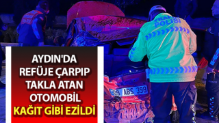 Aydın'da otomobil takla attı: 1 kişi yaralandı