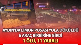 Aydın'da trafik kazası: 1 ölü, 11 yaralı
