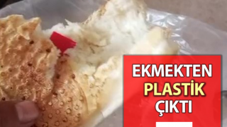 Denizli’de ekmekten plastik çıktı